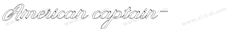 American captain字体转换